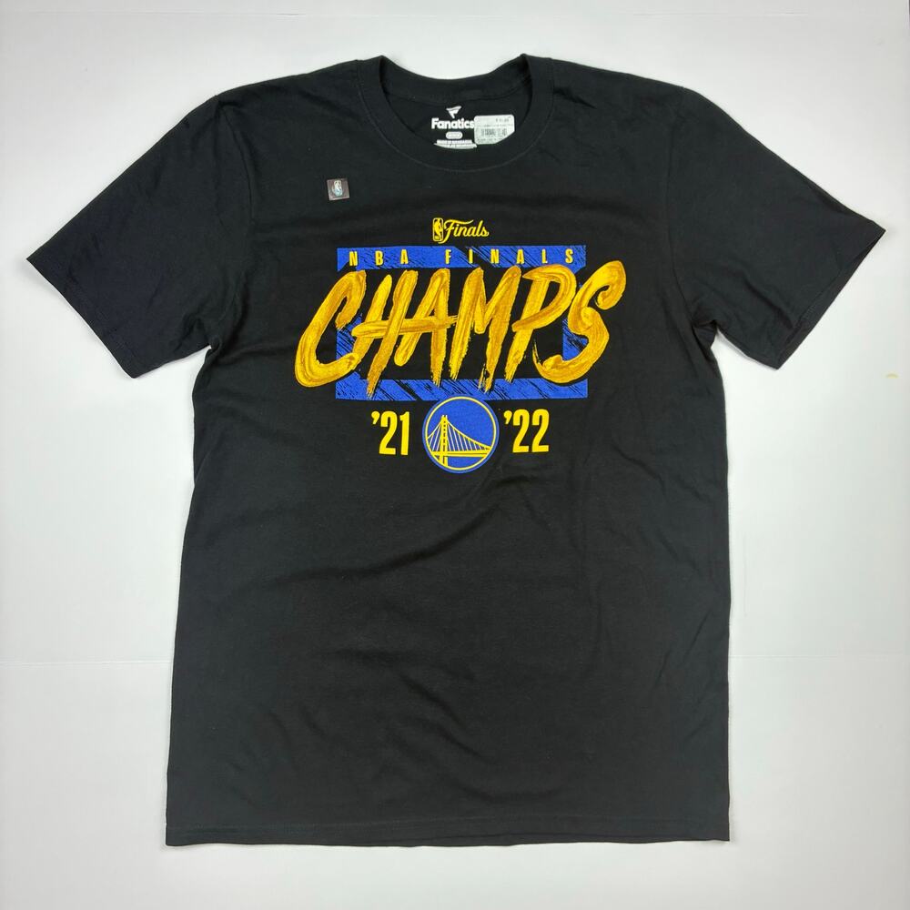 Fanatics Golden State Warriors NBA Finals Champs Tee Men’s Medium Black NWT